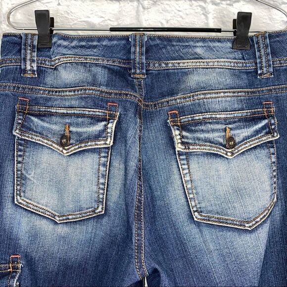 Jeanstar washed denim capris women size 10 - Picture 7 of 12